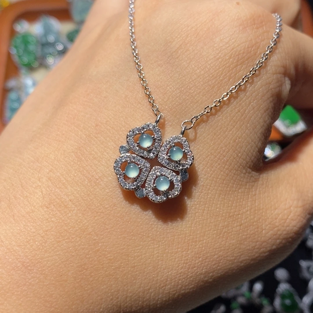 笋***丝翡翠未镶嵌颈饰翡翠