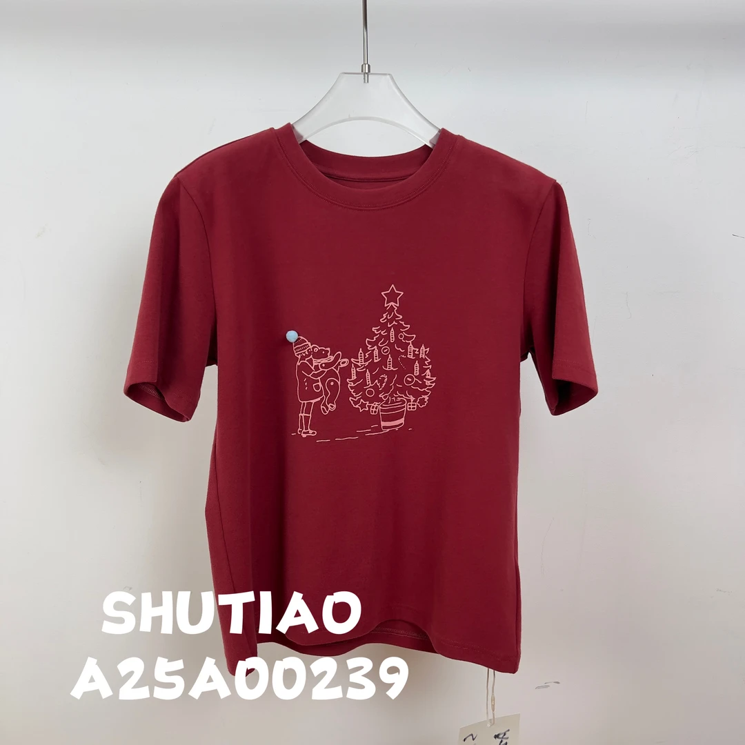 【SHUTIAO】2024秋冬：新款小众设计款T恤A25A00239