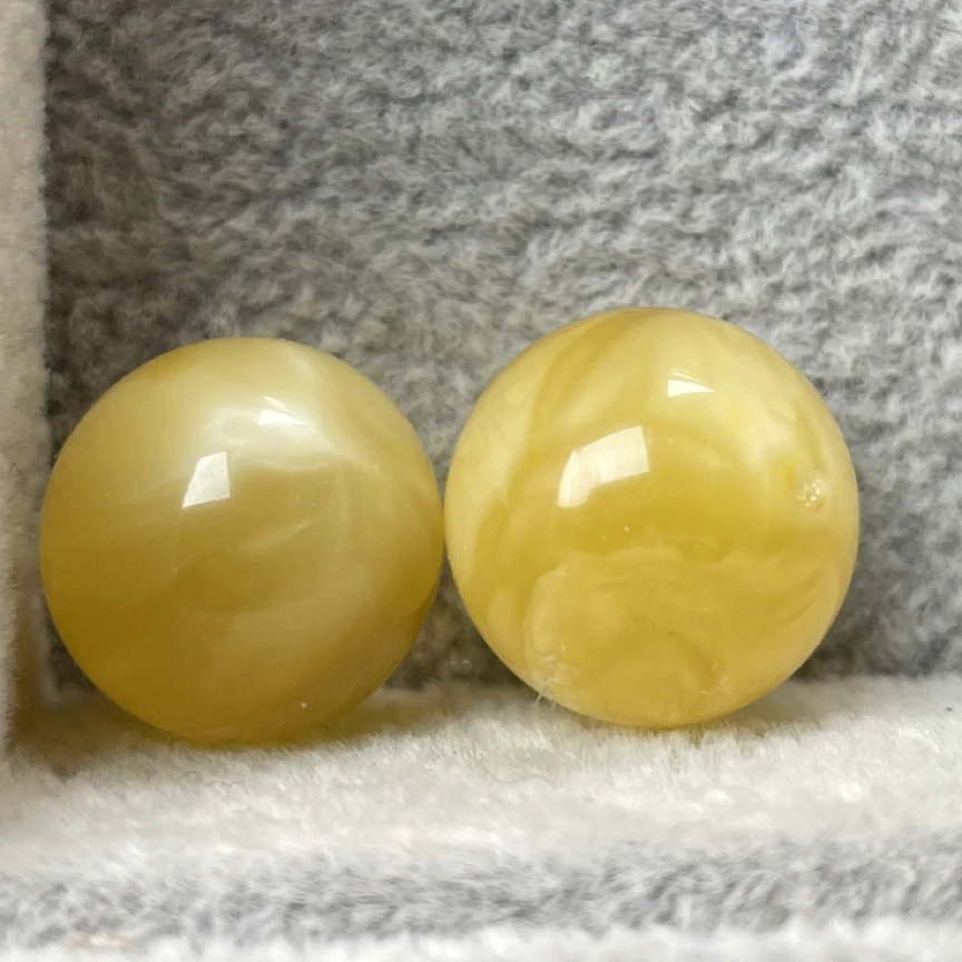 214元，蜜蜡珠，天然原矿琥珀蜜蜡