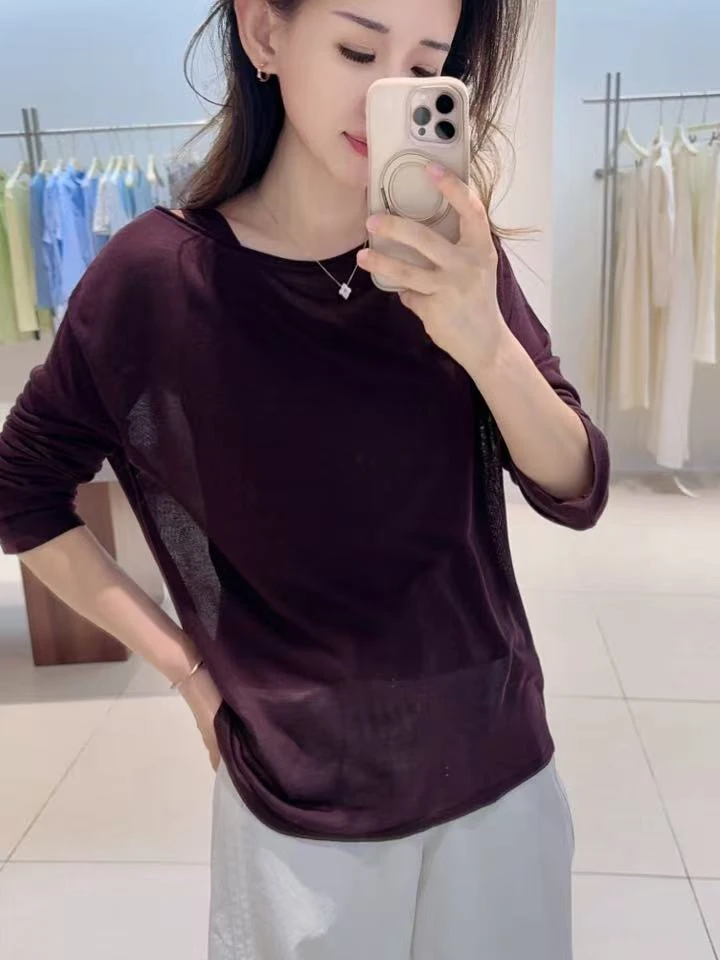 针织衫-D63106迪家质圆领长袖显瘦两件套