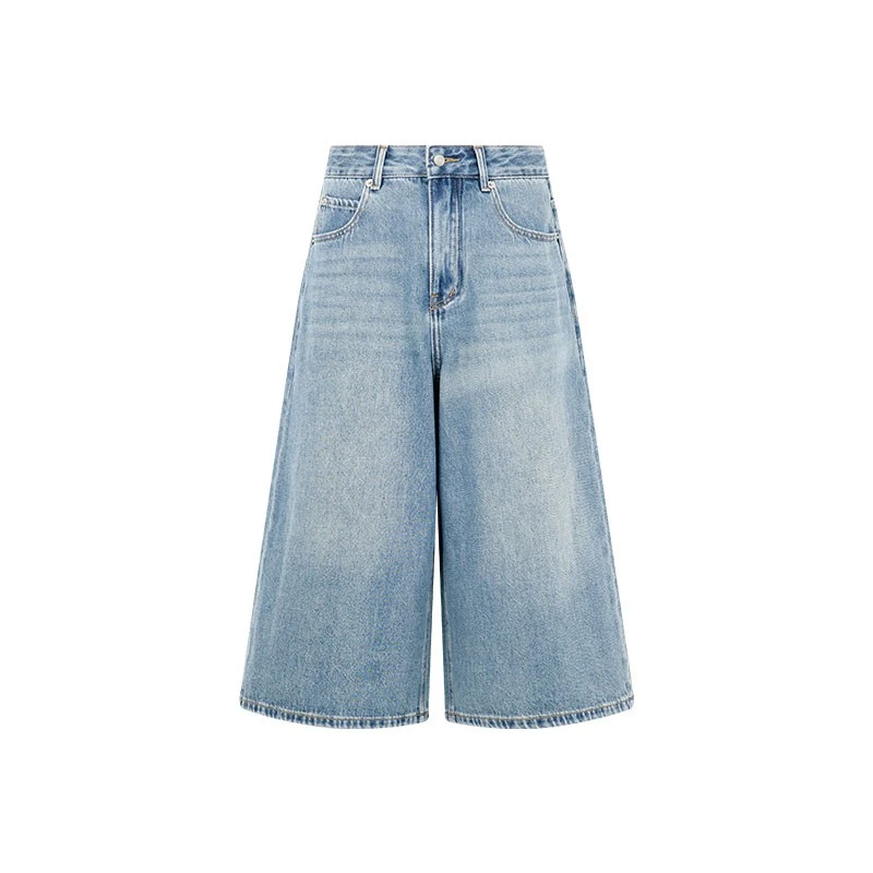 【现货】美洋MEIYANG东海岸七分牛仔裤自在随性宽松阔腿裤70系列S