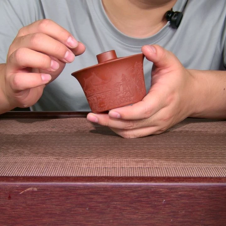 茶杯紫砂高货放漏