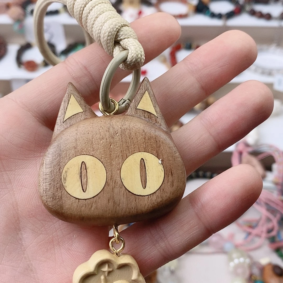 吊坠菩提根/象牙果乌檀猫