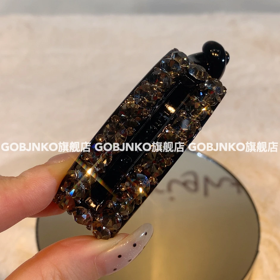 GOBJNKO韩版东大门复古马尾夹扭扭夹发夹轻奢气质欧若精灵风精致