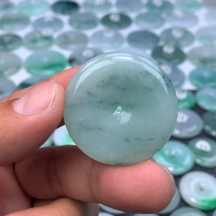 翡翠未镶嵌颈饰缅甸天然A货翡翠37.3-6.3