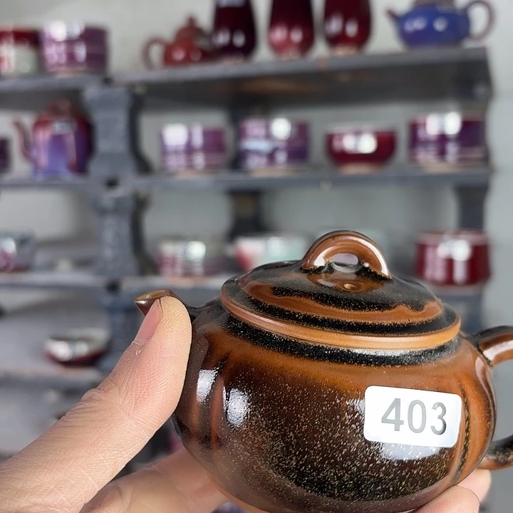 少***言403钧瓷原矿釉茶壶