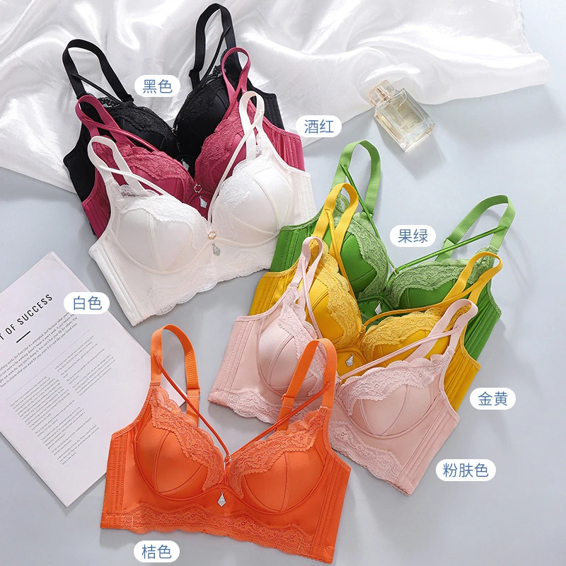 小胸显大5cm加厚聚拢9902上托无钢圈文胸奶罩四排四扣内衣女性感