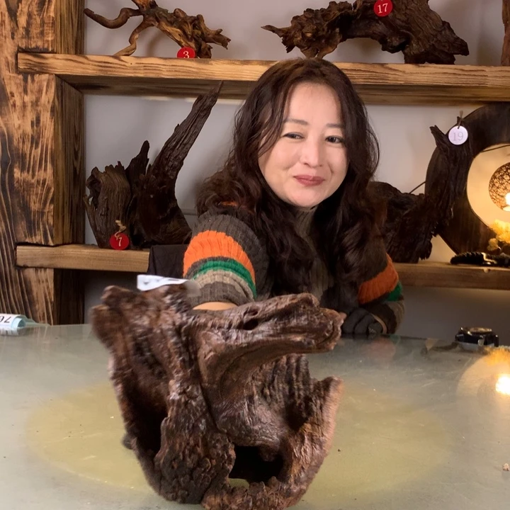 闲***适天然的云南紫柚木会黄水