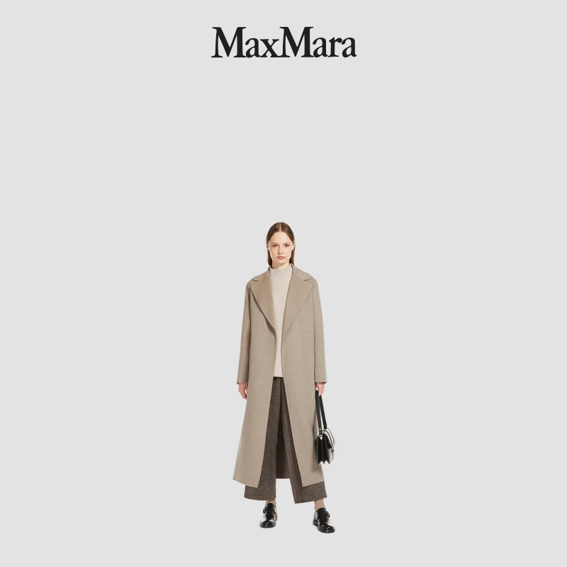 MaxMara 女装绵羊毛系带大衣9016044306