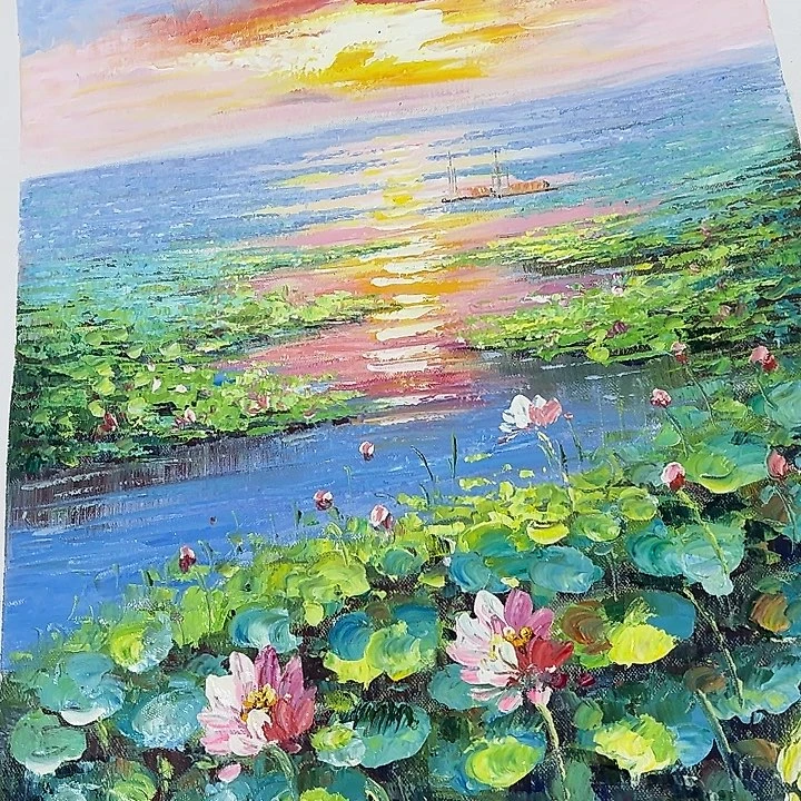 油画恭喜一直一直影子