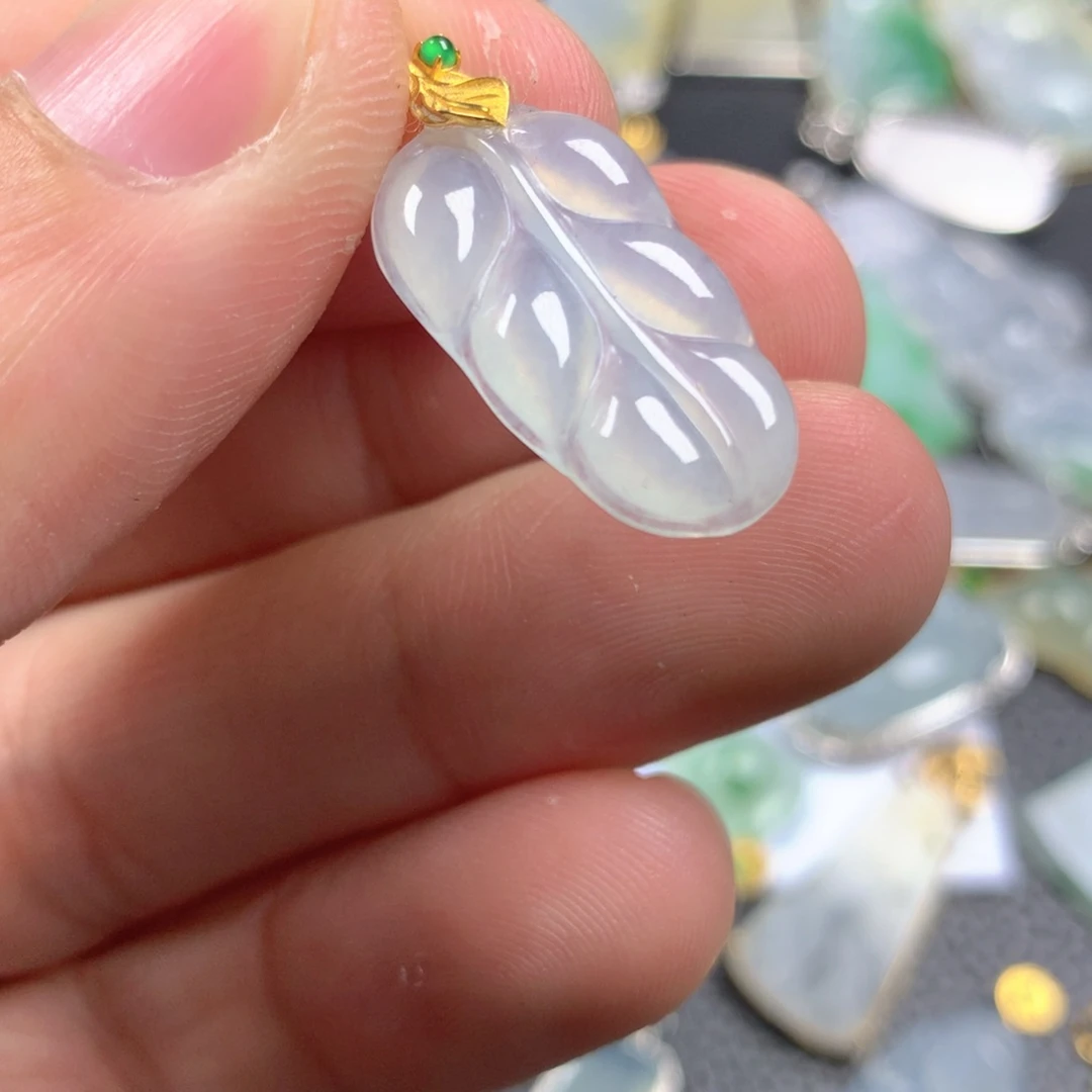 【闪购商品】翡翠颈饰18K金镶嵌翡翠