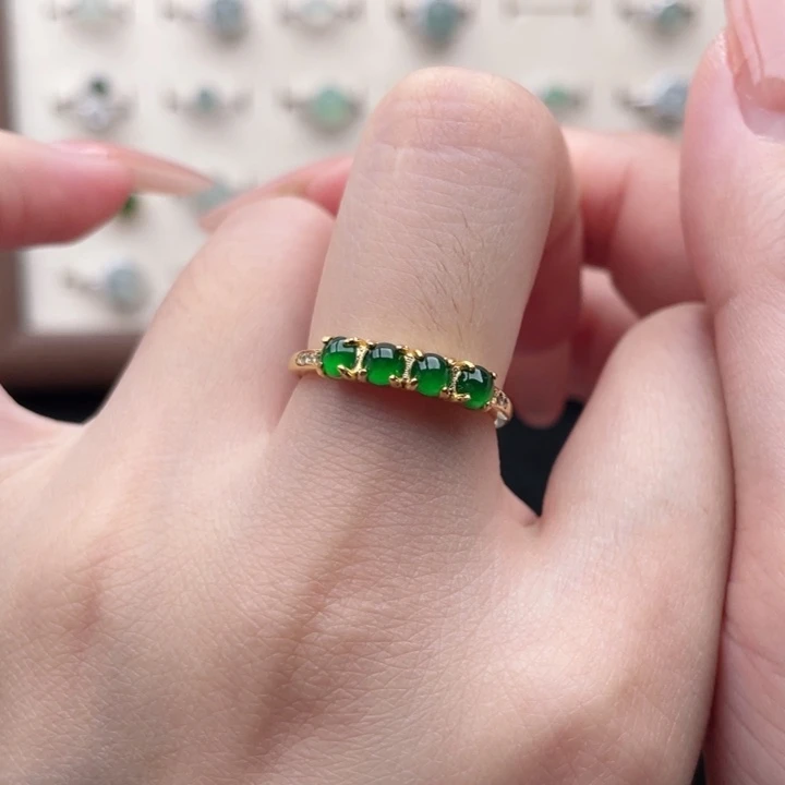 翡翠戒指未镶嵌戒指