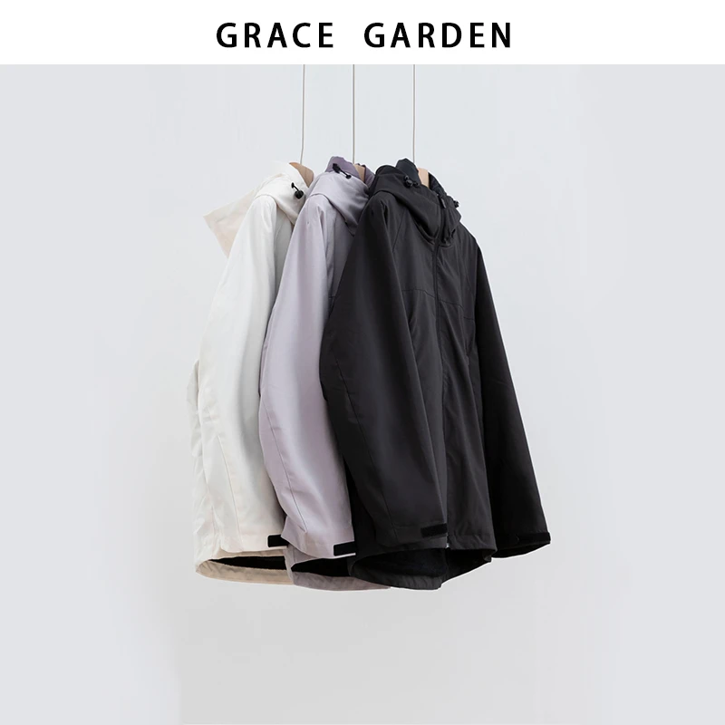 GRACE GARDEN【三合一！冲锋衣羽绒服！】可拆卸内胆羽绒服YRF5G2401