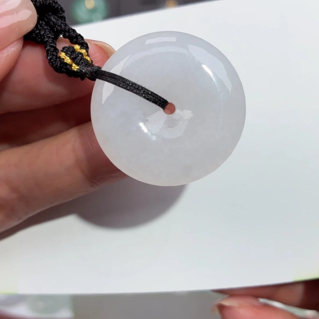 翡翠未镶嵌颈饰平安扣吊坠