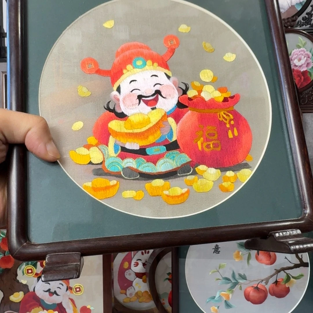 乳胶苏绣双面绣20圆