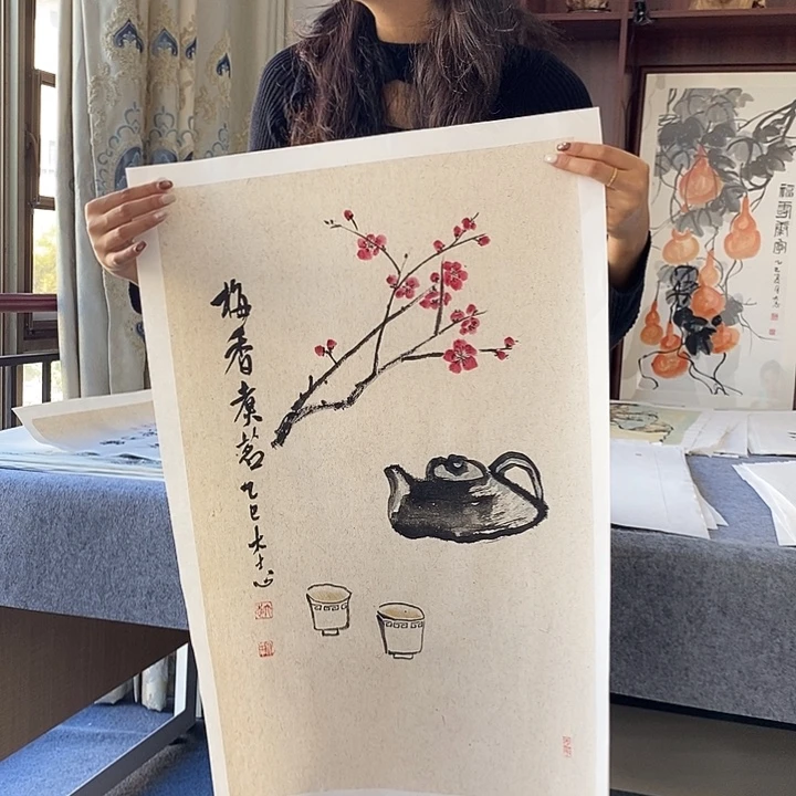 国画纯手绘国画写意作品45*68