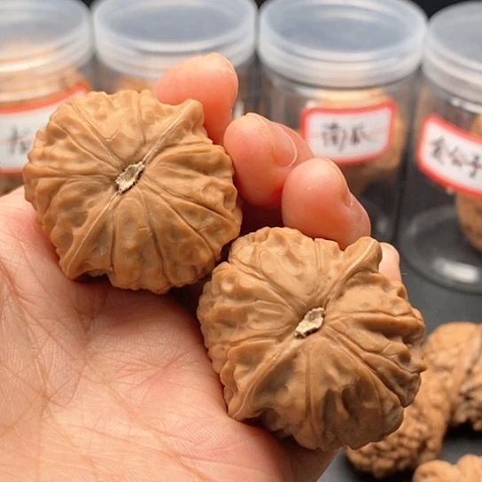 文玩核桃把件鑫*40黄松峪元宝