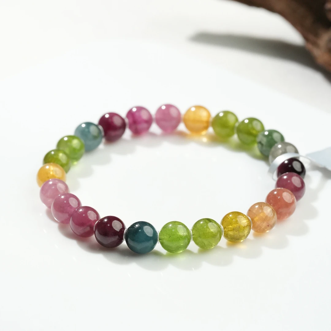 【普陀山欢喜】碧玺单圈手串（发货多样性一件）K21880