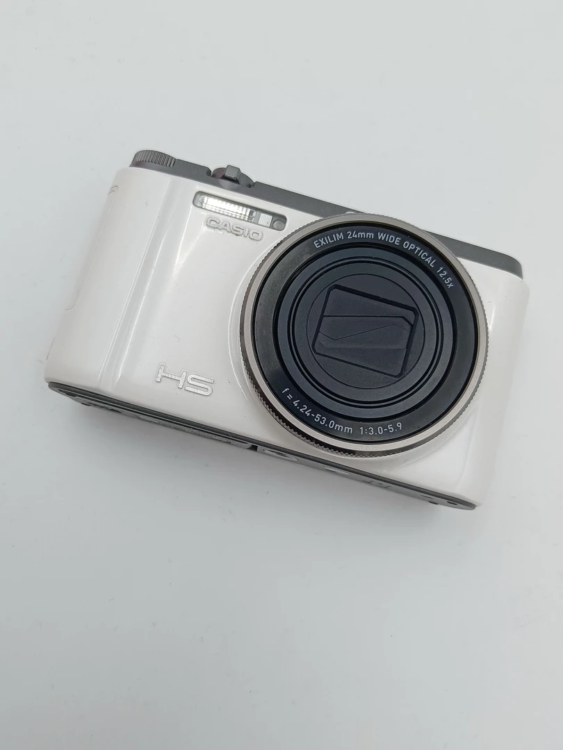 95新 Casio/卡西欧 zr1200白色高清翻转屏自拍数码相机美颜拍照