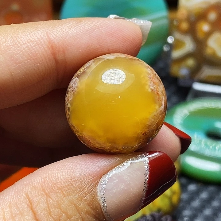 原***光玛瑙/玉髓未镶嵌颈饰