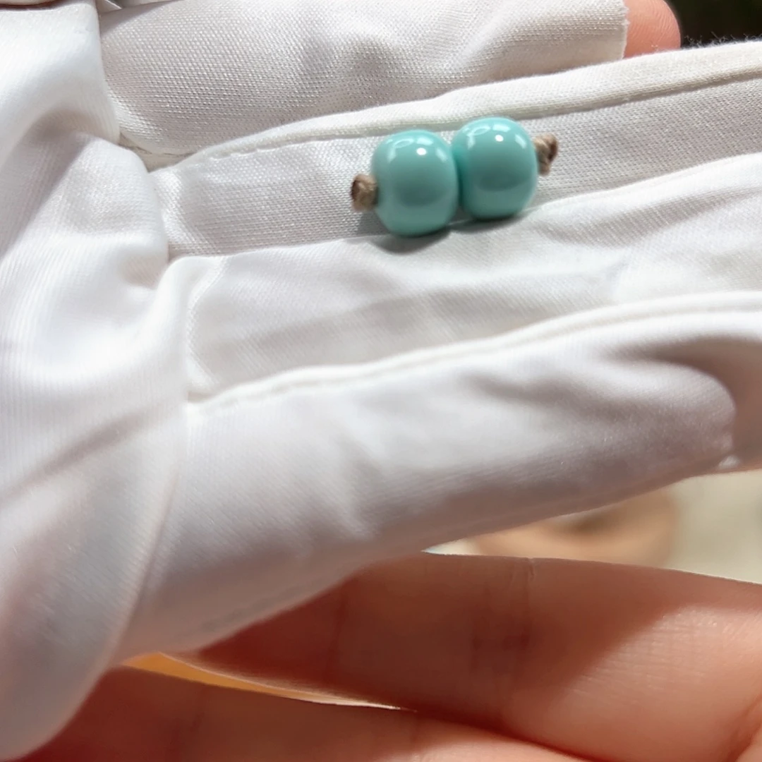 绿松石未镶嵌32老型对珠卡9+