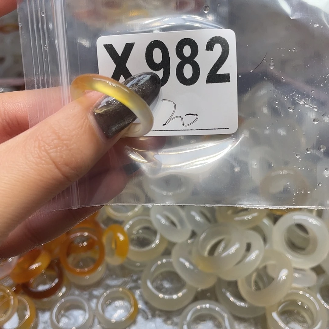 玛瑙/玉髓未镶嵌戒指982