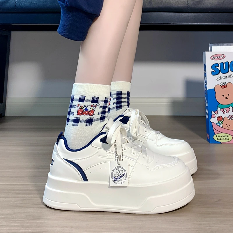 回力厚底小白鞋女2025秋冬新款小个子增高百搭松糕底运动休闲板鞋