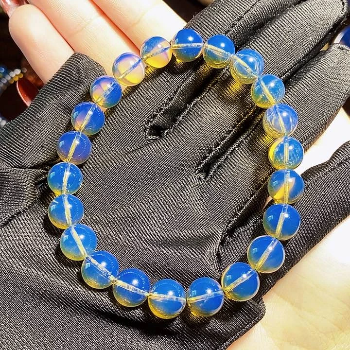 蓝珀珠宝奇石未镶嵌蓝珀毕业卡9净水