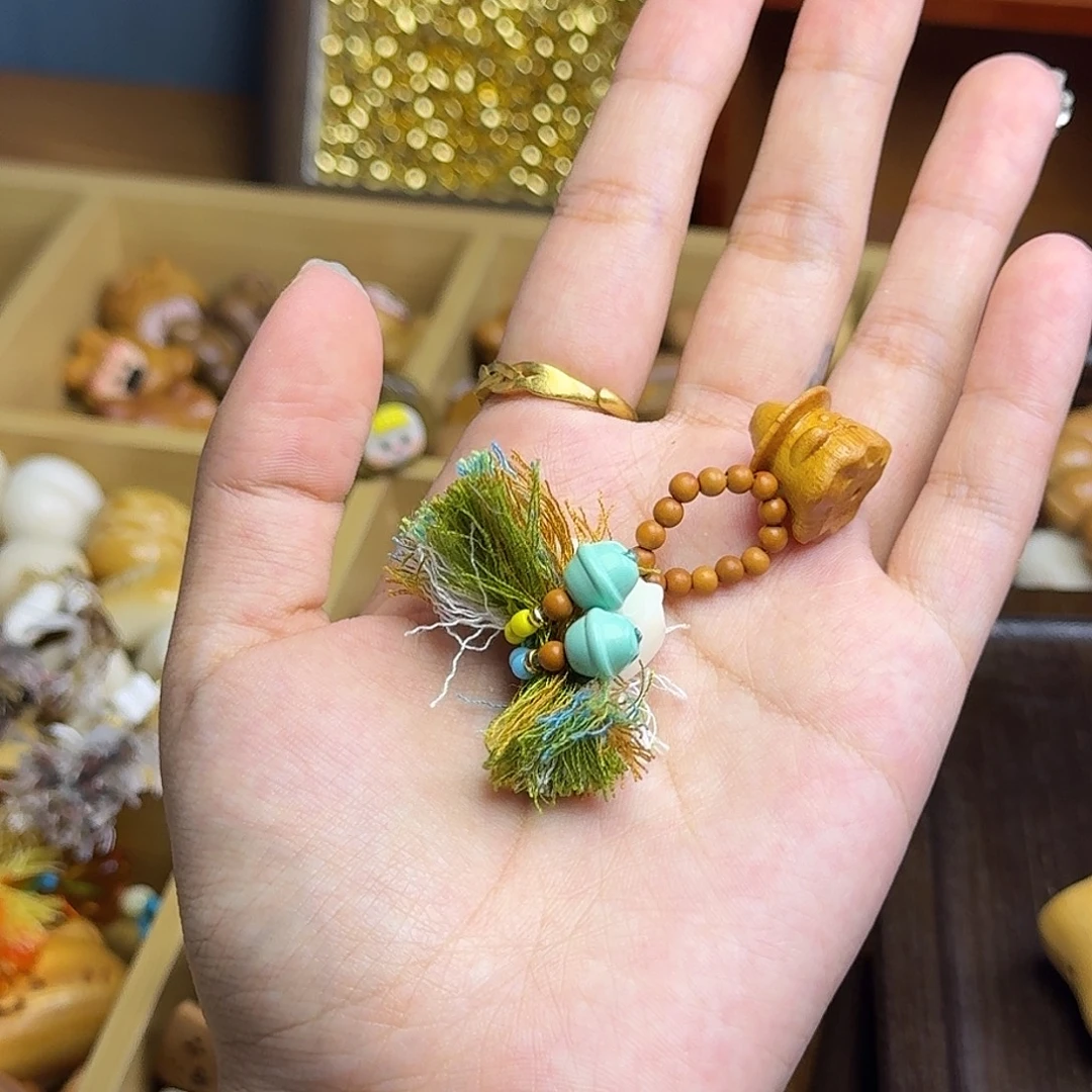 雾***甜猴头核桃吊坠配饰