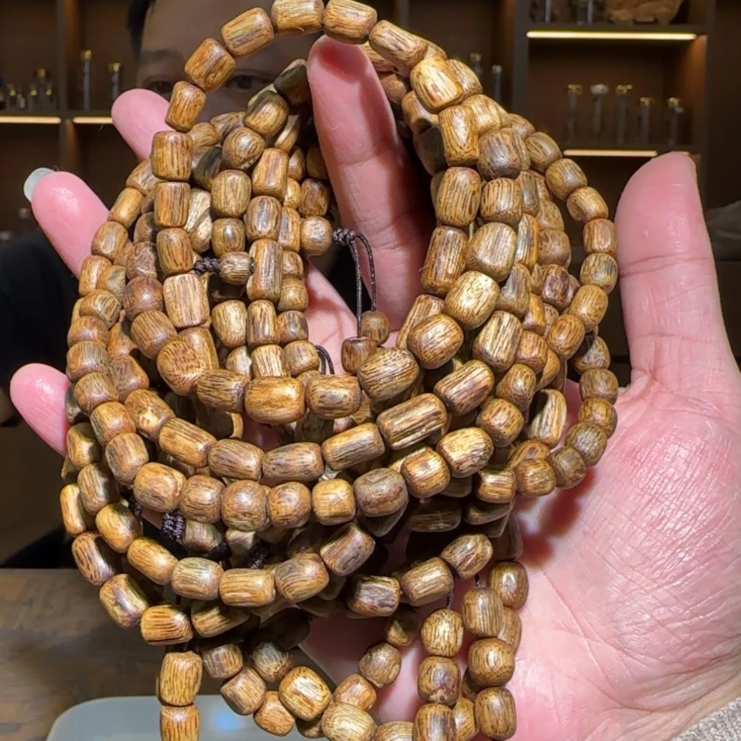 手串沉香多圈白奇虫漏树心0.7/19g多样性发一条