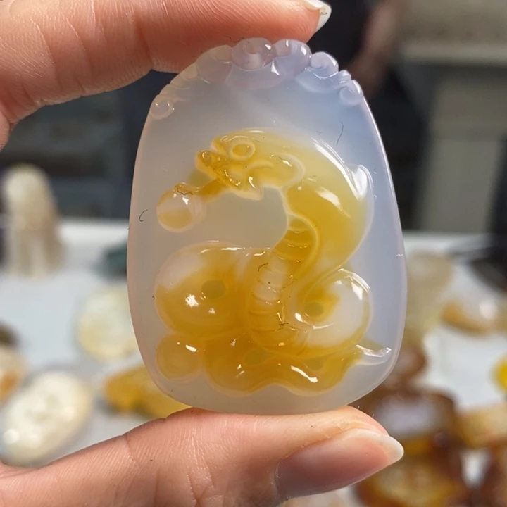 玛瑙/玉髓吊坠(不含链)未镶嵌