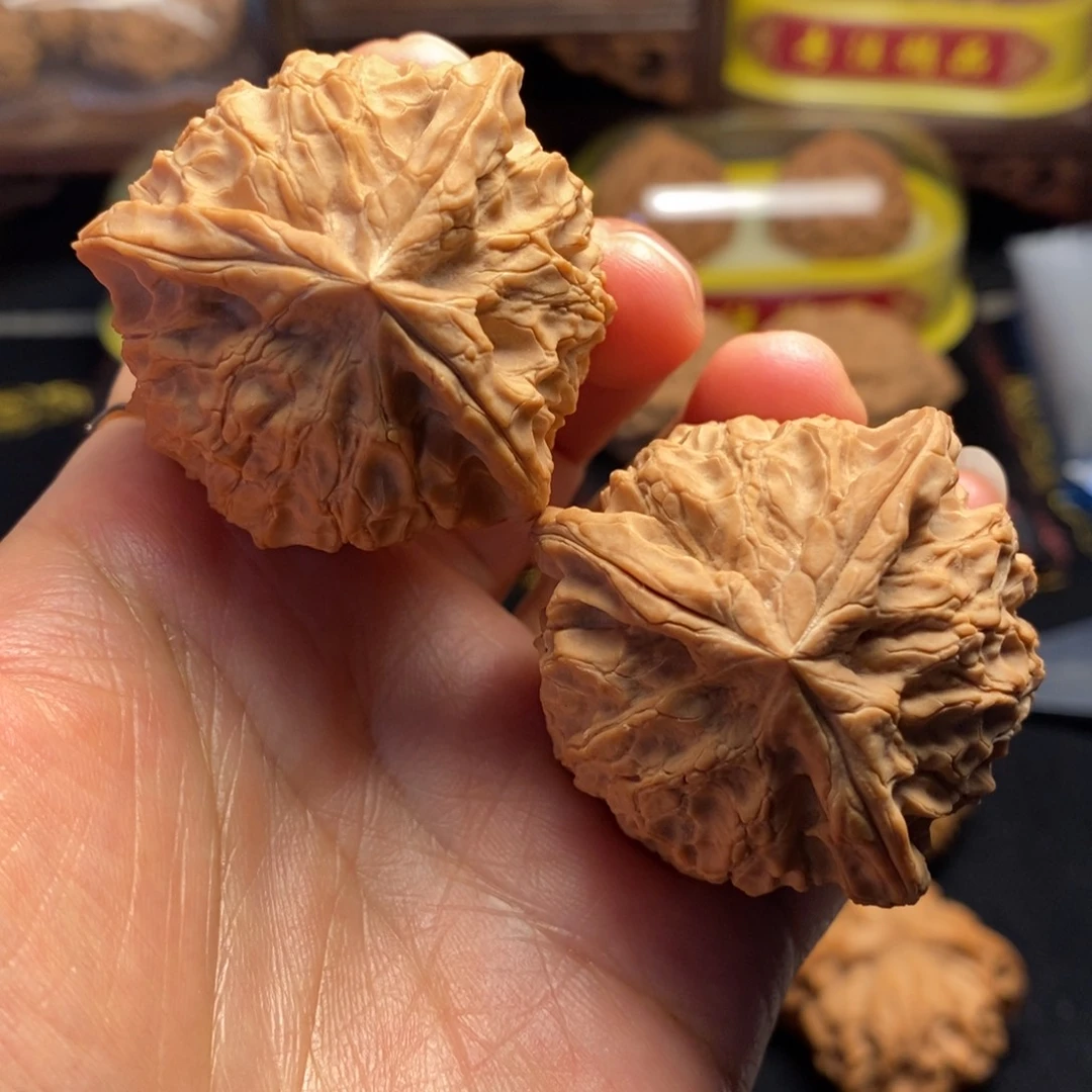 把件桃核锦鸿3棱42