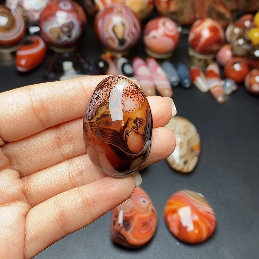 玛瑙/玉髓两毛未镶嵌平**界