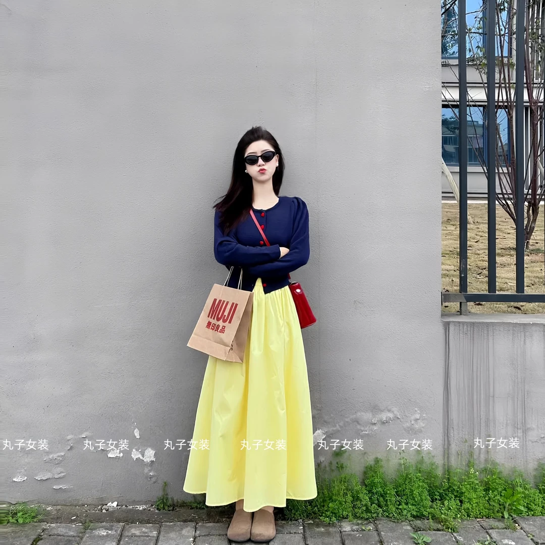 2025新款早秋穿搭一整套女装收腰显瘦针织开衫上衣纯欲气质半身裙