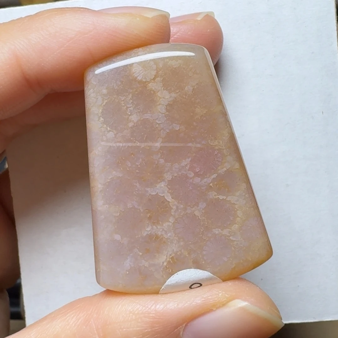 硅化玉黄粉冰，可盘未镶嵌