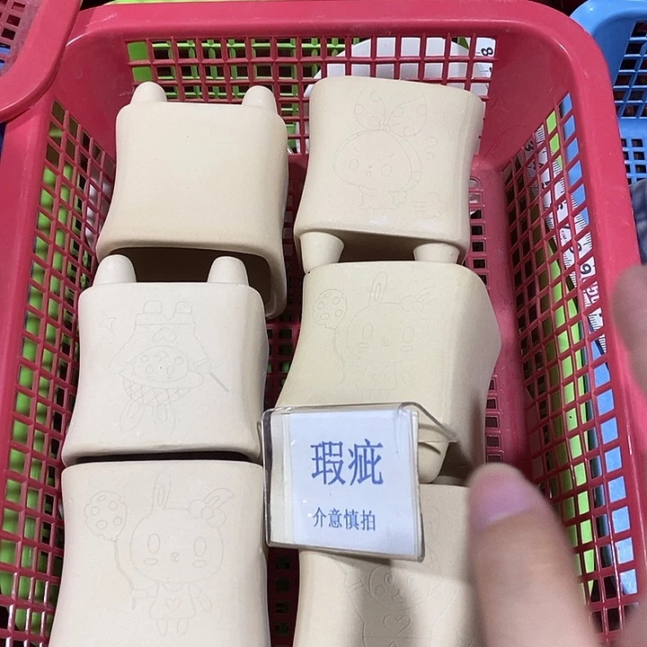 紫砂花盆多肉瑕疵盆有孔。