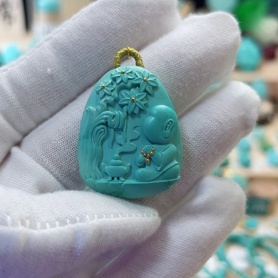 未镶嵌绿松石珠宝奇石