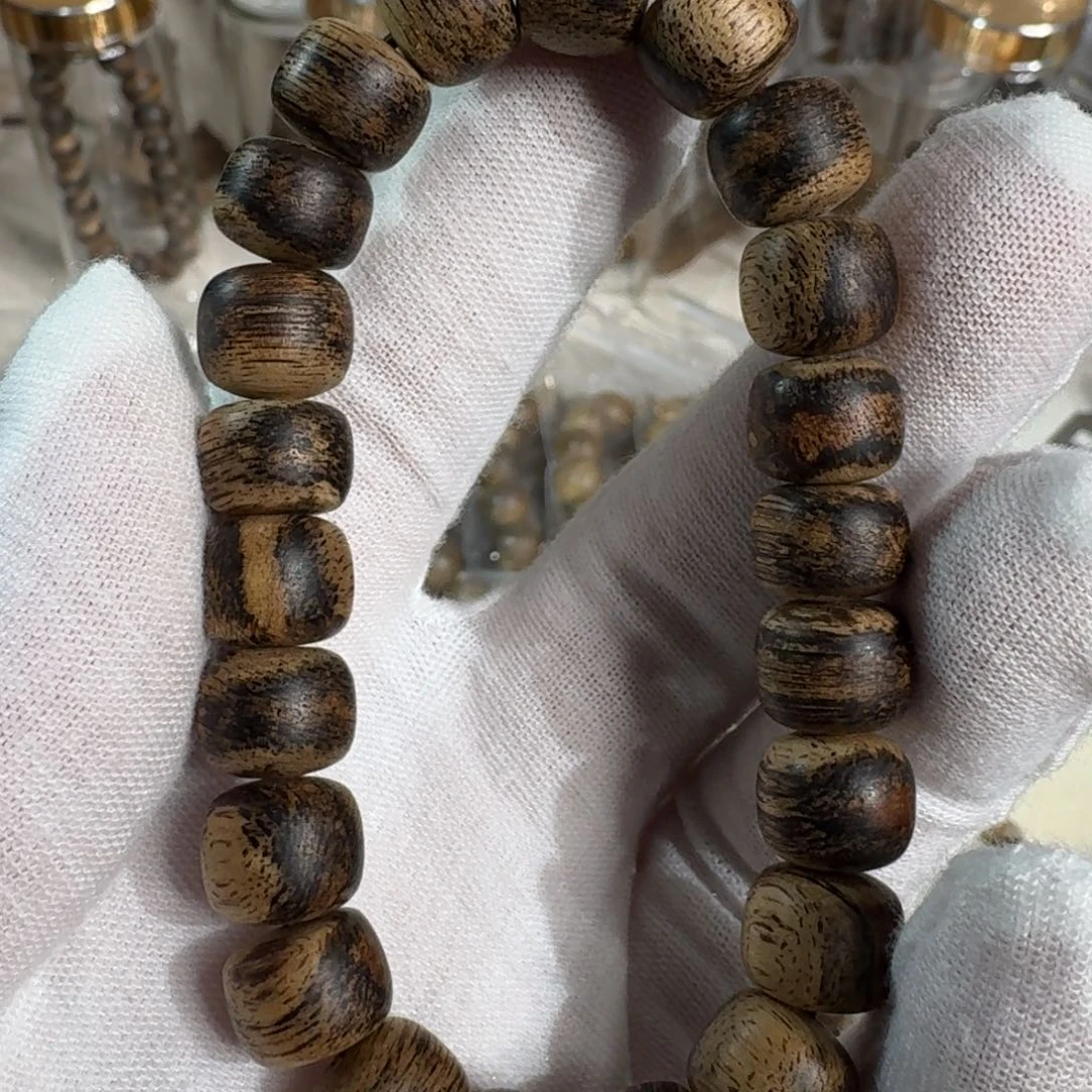 沉香沉香碎屑文莱软丝1.1九九沉鼓珠14克