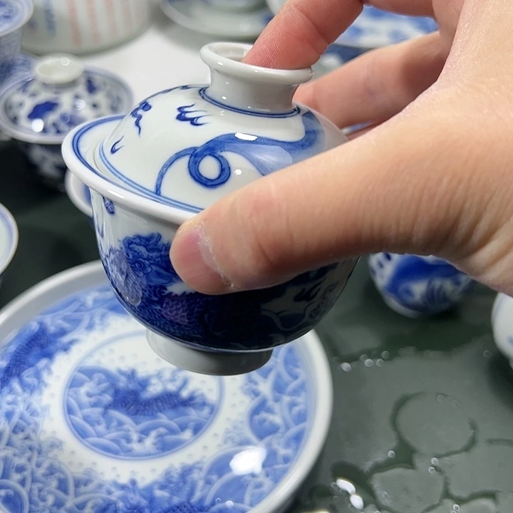微瑕柴窑麒麟海水两才