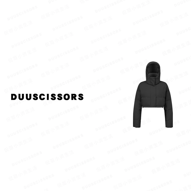 DUU SCISSORS 神秘黑短款羽绒服 休闲百搭冬季外套