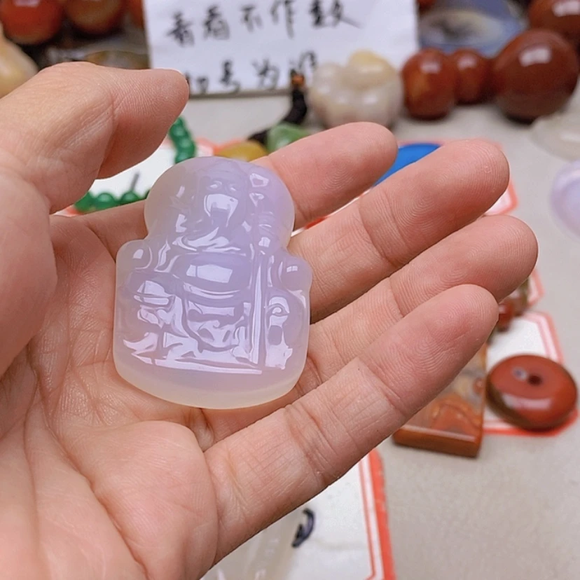 【闪购商品】未镶嵌玛瑙/玉髓珠宝半成品紫*