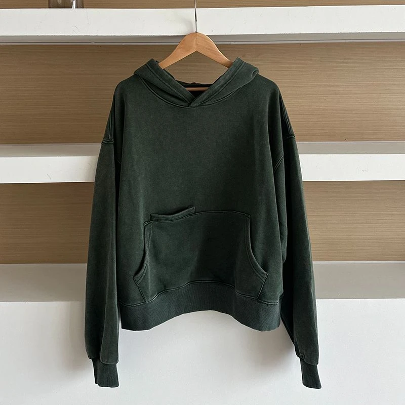 【冰川雪纪】水洗做旧复古韩系百搭时尚休闲气质连帽套头卫衣女