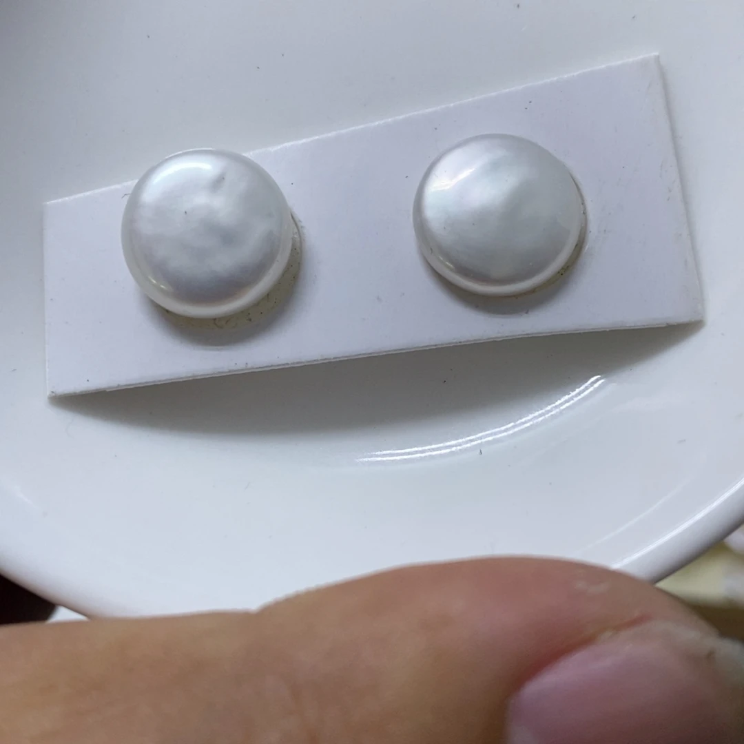 张***界耳钉淡水珍珠合金