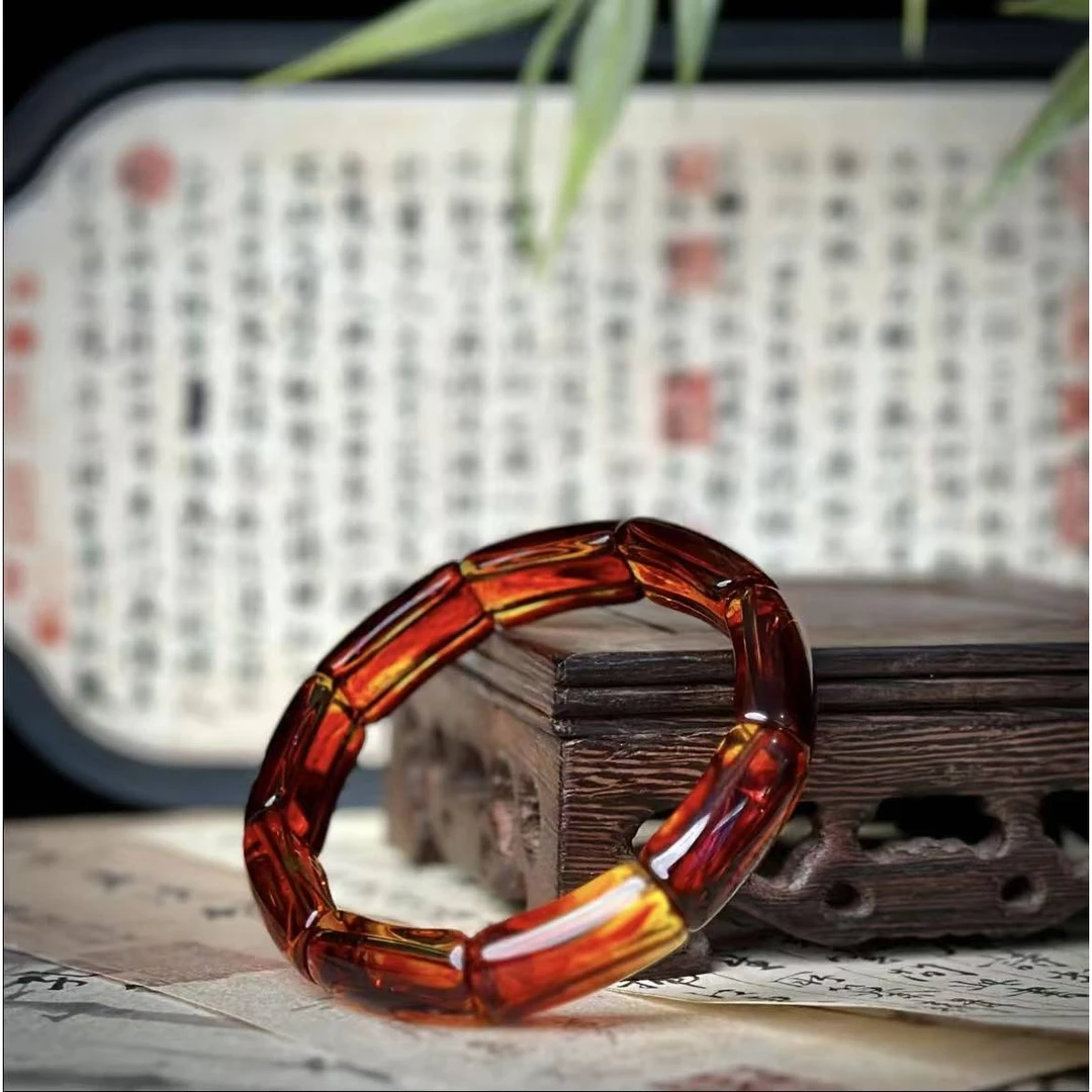 血珀单圈0.8手串高端时尚大气搭配高级气质精品（无礼盒）YU109