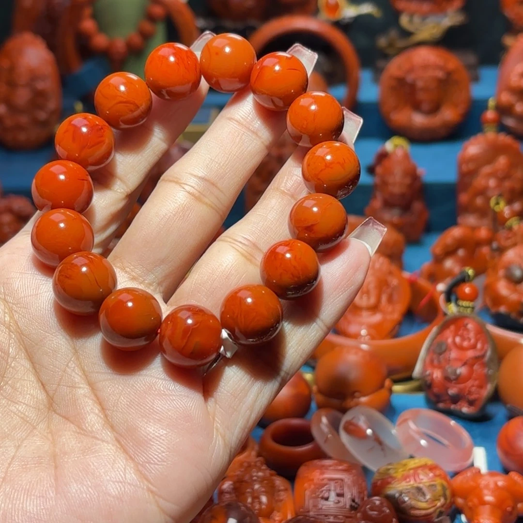 未镶嵌雕刻南红玛瑙