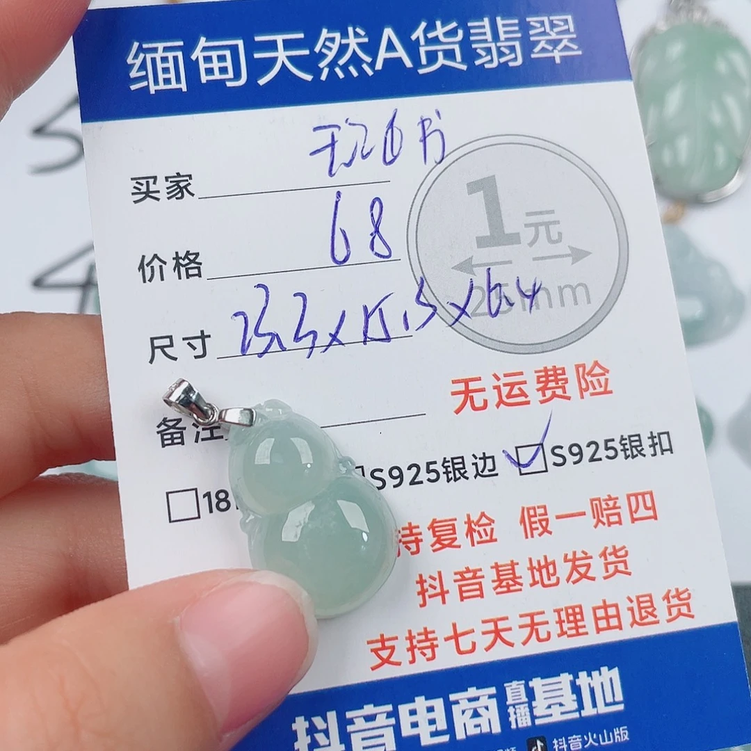 翡翠银S925镶嵌颈饰翡翠