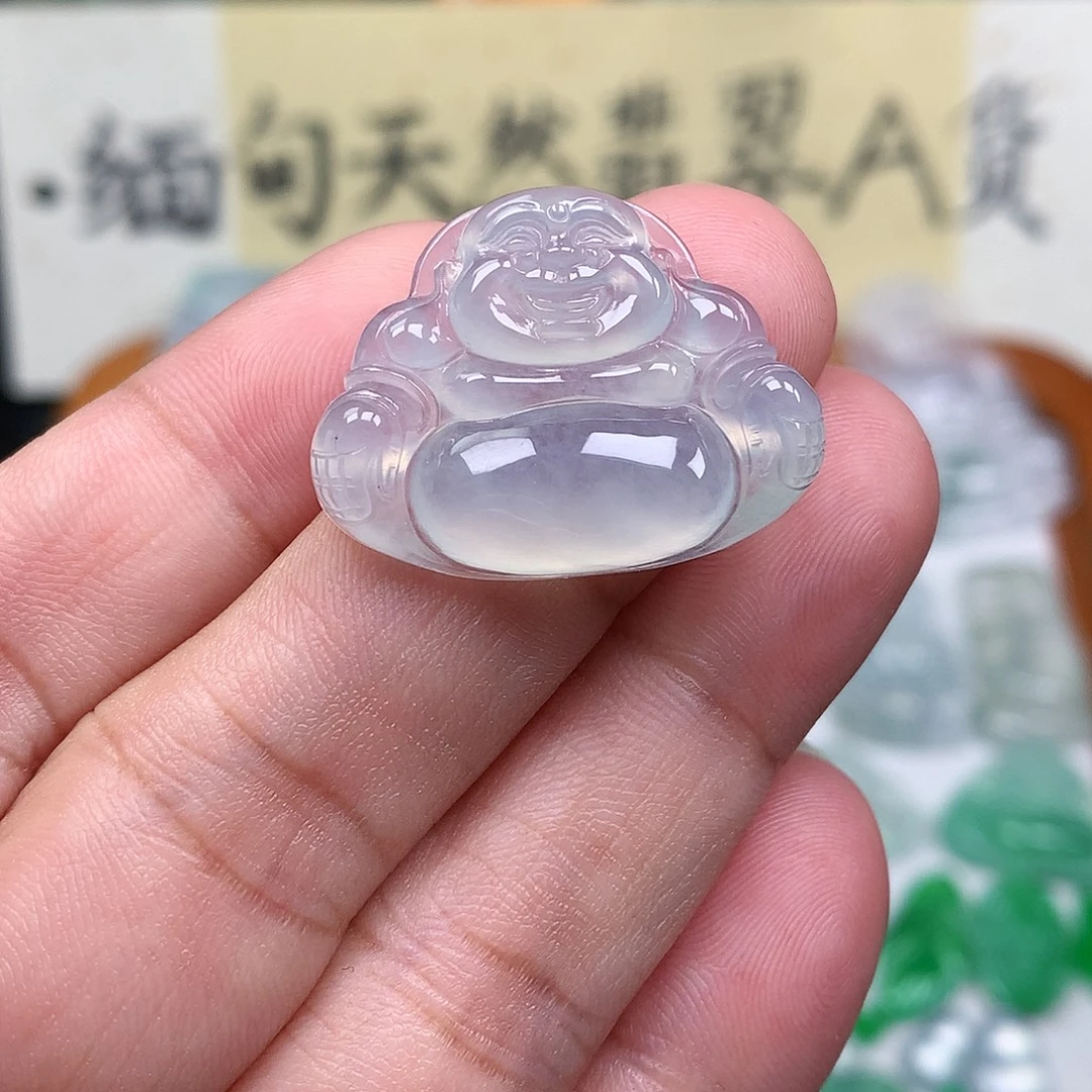 翡翠裸石缅甸天然A货翡翠冰种佛公
