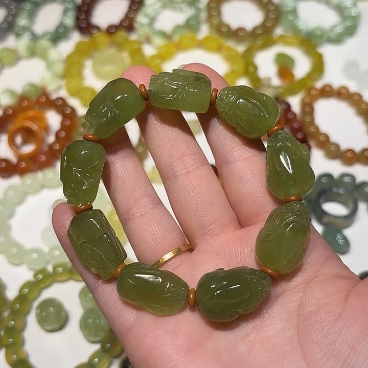 蛇纹石玉未镶嵌手串