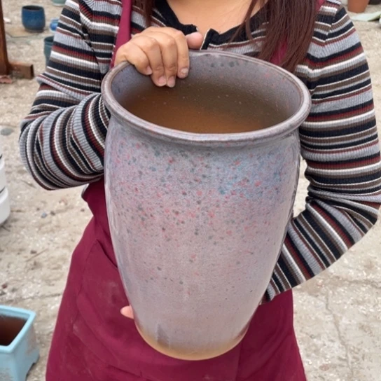 紫砂花盆口20高33正品正品
