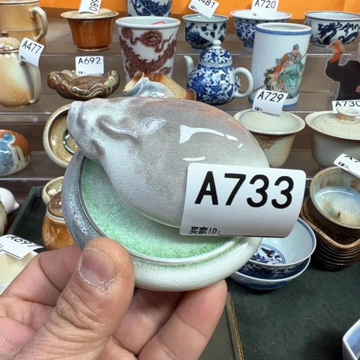 摆件733景德镇大概柴烧摆件 福利